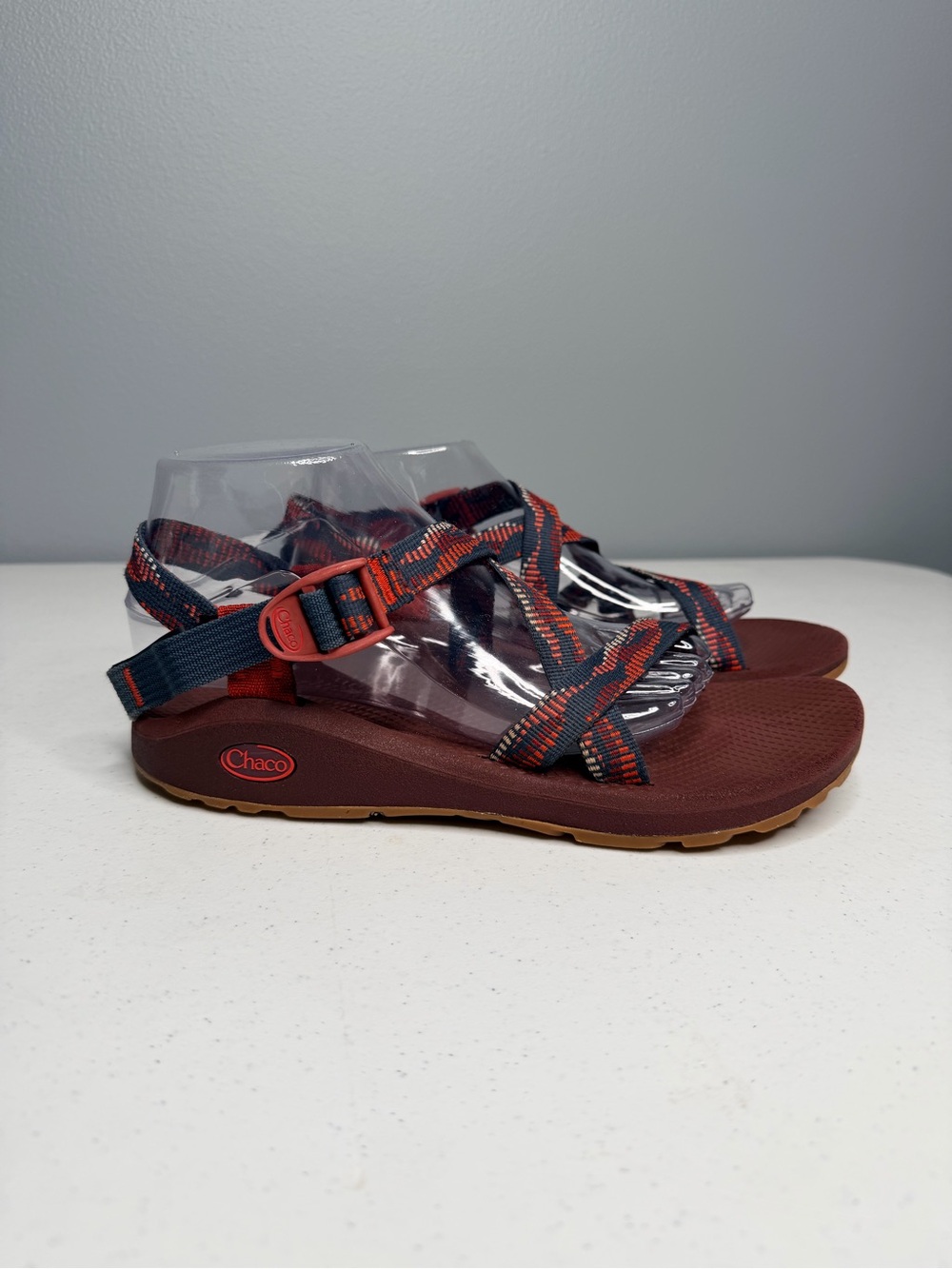 Chaco Z/Cloud Women’s Strappy Hiking Sandals Burgundy Orange Size 10